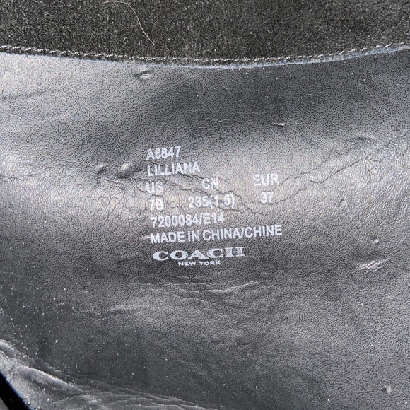 Coach Lilliana Leather Moto Boots size 7 - Picture 3 of 4